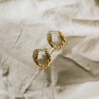 Dormeuses LAGUNE or vermeil