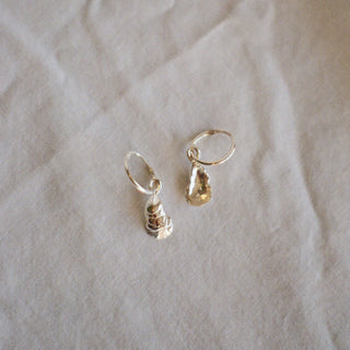 Minis Anneaux Huîtres argent