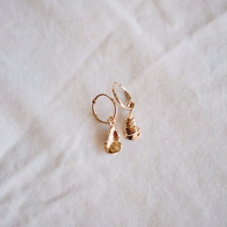 Minis Anneaux Huîtres or vermeil