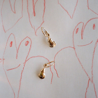 Minis Anneaux Huîtres or vermeil
