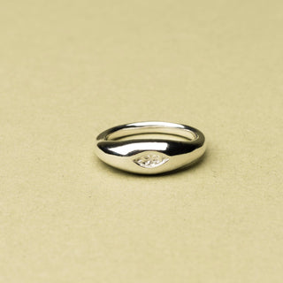 Bague bombée Marguerite