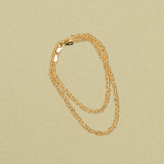 Bracelet double TRESSÉ OR VERMEIL