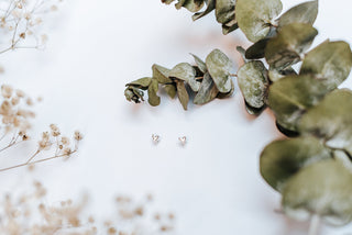Studs coeurs argent