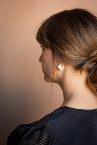 Boucles GÉOMÉTRIQUES argent