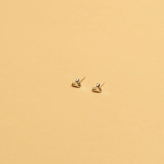 Studs coeurs argent