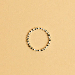 Jonc perles argent