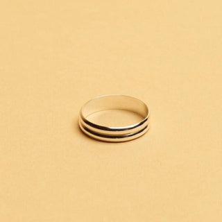 Jonc double argent