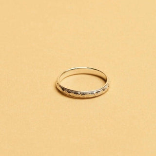 Jonc fleuri demi-rond argent